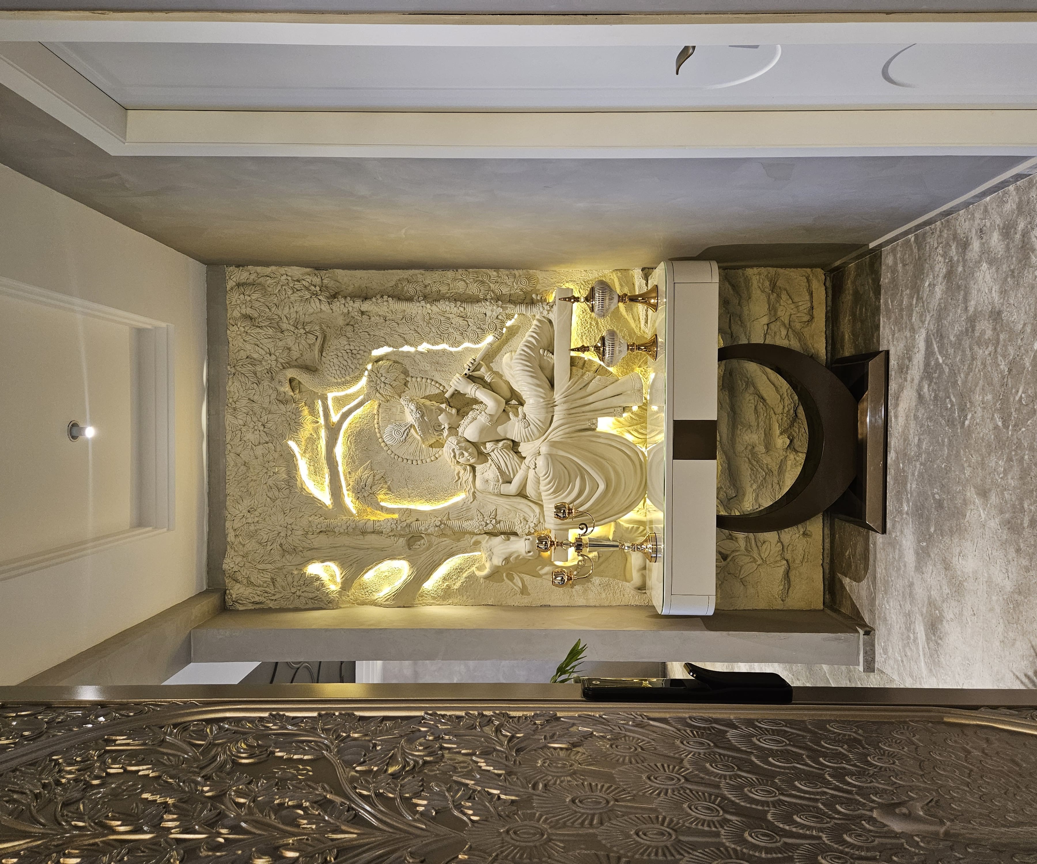 Modern living room with plants